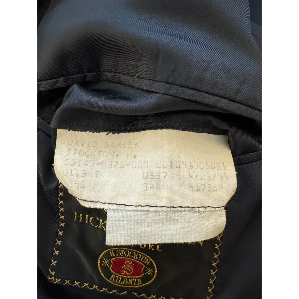VTG Hickey Freeman Loro Piana Wool Sport Coat Men 41S‎ Herringbone Jacket Blazer